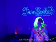 Camsoda - Bodypainted babe relishing solo play