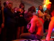 Flirty nymphos get completely crazy and naked at hardcore party