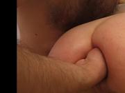 Naughty lesbian centerfolds are stretching and fist fucking anals