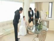 Hypnotized Bride Throated by the Groomsman!