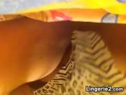 Rubbing Her Pussy With Panties