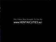 Slutty 3D hentai chick fucks a monster