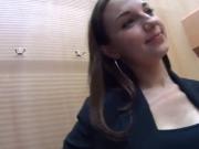 Attractive czech nympho gets seduced in the shopping centre and poked in pov