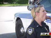 Dude goes DOGGING with two DOMINANT uniformed fems