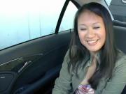 Naughty Asian Nailed In The Car