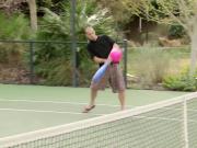 Chloe and Jason have steamy pre party fun at tennis courts