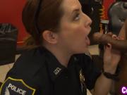 Hot Pornstar Babes Acting As Cops In Uniform Arrested And Banged a Horny Black Dude