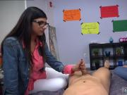 Tight arab teen and big butt muslim BJ Lessons with Mia Khalifa