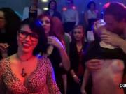 Flirty chicks get entirely insane and naked at hardcore party