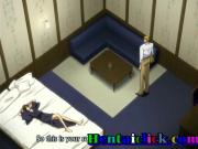Sexy muscular hentai gay man hardcore in bed