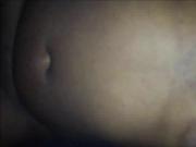 Black BBW eating a white meatstick