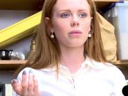 Cute Irish redhead amateur shoplifter rough fucked