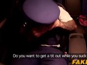 Lucia eagerly spreads her legs for a lucky cop to enter her