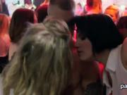 Slutty cuties get fully silly and naked at hardcore party