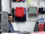 This dude is a notorious shoplifter and when they caught her he offered her GF