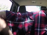 Stranded babe Jill Kassidy gets herself fuck in the car