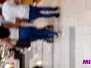 MILF At The Mall In Blue Pants