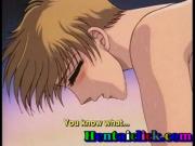 Cute anime gay twink bareback fucked with his boyfriend