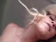 Dirty blonde sucks and humps dick in the car