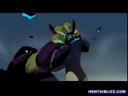 Hentai cutie brutally fucked by monster