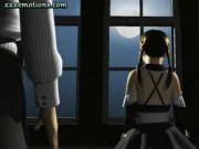 Teen animated maid sucking dicks
