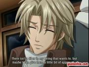 Two hentai gay with never ending kiss