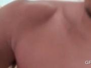 POV redhead hottie gets cunt licked and gives hot blowj