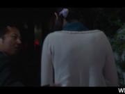 Dirty mature Asian man abusing a teen delicate babe