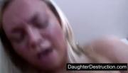Pigtailed teen daughter fucked hard