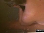 Moms masturbation in bath on spy camera