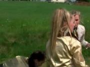 Dirty blonde sluts go crazy rubbing their asses by Full