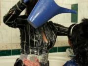 Horny busty lesbian girls getting dirty and wet and tak