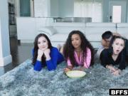 Teens took turns fucking stepbro cock