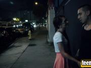 Nubile Brunette Joseline Kelly Gags On Kidnapper's Dick