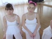 Party host and girls anal Ballerinas