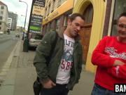 Hitchhiker gets sucked and banged by a horny gay dude