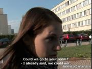 Sexy euro slut sucks on a cock by StreetsInCzech