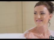 Busty stepmom Nekane fucks in threesome with hot Spanis