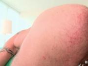 Kinky gay masseur having hardcore anal sex on table