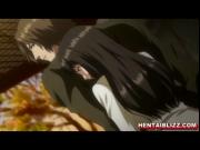 Busty hentai coed licked and wetpussy fucked