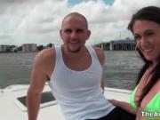 They are on the boat and that horny dude wants to see h