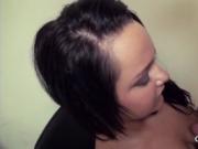 Naked teen nymphos sharing cocks in hot foursome