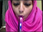 Pakistani girl from london on webcam in hijab teaser