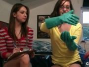 Sexy teen babes from STFUCollege go crazy getting their