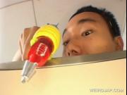 Asian teeny gets hairy cunt touched
