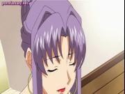 Hentai babe lapping hard rooster