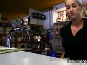 Barmaid Lenka pussy railed for some cash