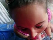Sweet euro chick Agata fucked in an abandoned construct