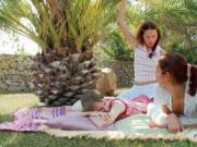 Outdoor lesbian action with sexy Beata and her horny fr