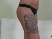 Tattooed thigh amateur fucking